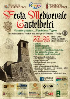 Locandina festa medioevale 27 e 28 maggio 2023