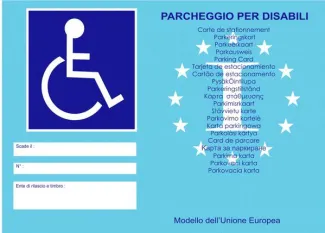 Contrassegno disabili